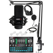 Midex MX-2020 Diamond Set Efektli Ses Kartı Mikrofon Kulaklık Stand Kayıt Canlı Yayın Seti (PC ve Telefon) - 1
