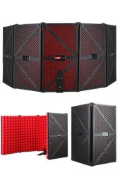 Midex PF-44 RED Mikrofon Ses Yalıtım İzolasyon Paneli 5 Bölümlü (75x30 cm) - 1