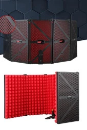 Midex PF-44 RED Mikrofon Ses Yalıtım İzolasyon Paneli 5 Bölümlü (75x30 cm) - 4