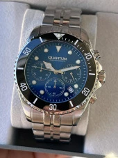 Quantum 10 Atm Suya Dayanıklı Çelik Kordon Fonksiyonları Aktif Erkek Kol Saati+Bileklik AWGE930.300 thumbnail 1