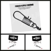 Uyguna-Yakala No: 8 12 Adet Fishack Paslanmaz Klipsli Fırdöndü Füme-RDN.046 thumbnail 2