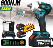 STİLMAX Germany 36V 5Ah Kömürsüz Bakır Sargı Çift Akülü Şarjlı Metal Somun Sökme Bijon Matkap Seti thumbnail 1