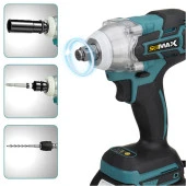 STİLMAX Germany 36V 5Ah Kömürsüz Bakır Sargı Çift Akülü Şarjlı Metal Somun Sökme Bijon Matkap Seti thumbnail 4