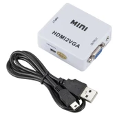 HDMI to VGA dönüştürücü HDMI2VGA dijital Analog HD dönüştürücü thumbnail 5