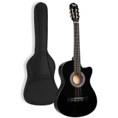 Midex Cg-395Bk Siyah Klasik Gitar 4/4 Sap Ayarlı Kesik Kasa Full Set (Çanta Askı Tuner Metod Pena) - 3