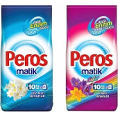 Peros Göz Alıcı Beyazlar + Canlı Renkler 10 kg 2'li Toz Deterjan - 1