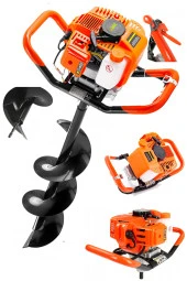 Stilmax Stea990 Germany Metal Dişli System 9900X Benzinli Toprak Burgu Makinesi Fidan Dikme 20Cm Delme Ucu - 1