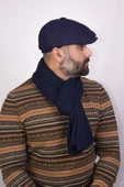 Kışlık Erkek Peaky Blinders İngiliz Driver Kasket koyu Lacivert 7404 - 3