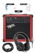 Midex MGA-25RD-HD ŞARJLI Elektro Gitar Amfisi 25 Watt USB Bluetooth Distortion Kulaklık ve Kablo thumbnail 3