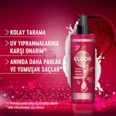 Elidor Sıvı Saç Bakım Sütü Brezilya Keratin Terapisi Hidrolize Keratin Marula Yağı E Vitamini 200 ml - 6