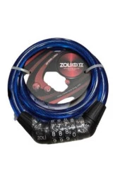 Xbyc 4522 4'lü Şifreli Bisiklet Çelik Kilit 12x1000 mm Bisiklet Kilidi Mavi - 2