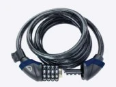 Xbyc 4523 Şifreli Halat Kilit 12x1800 mm Işıklı Ve Sıfırlanabilir Bisiklet Kilidi - 2
