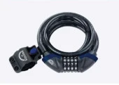 Xbyc 4523 Şifreli Halat Kilit 12x1800 mm Işıklı Ve Sıfırlanabilir Bisiklet Kilidi - 3
