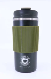 Çift Katmanlı Paslanmaz Çelik Sızdırmaz Termos Bardak 500 Ml Kupa - Yeşil - 1