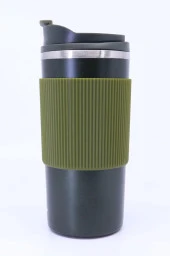 Çift Katmanlı Paslanmaz Çelik Sızdırmaz Termos Bardak 500 Ml Kupa - Yeşil - 2