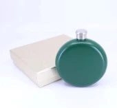 Paslanmaz Çelik Cep Matarası - Yeşil (5oz 148 ml) - 4