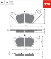 Gold Ad 370 Fren Balata Sinter Metal AD370 - 1