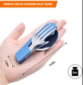 Orcamp Çatal&Kaşık&Bıçak Kamp Seti Kırmızı (OUT-1350) thumbnail 4