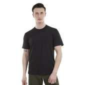 Alpinist Lucid Erkek Pamuklu T-Shirt Siyah (600616) - 1