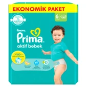 Prima Bebek Bezi Beden:6 (13-18Kg) Extra Large 120 Adet Ekonomik Fırsat Pk thumbnail 3