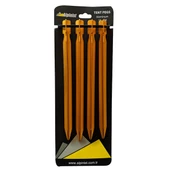Alpinist Alüminyum 6061 Çadır Kazığı 18 cm Turuncu 4'lü - 1
