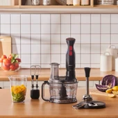 Karaca Turbo fonksiyon-Çift taraflı paslanmaz çelik bıçak 1,5 L Pro-Multimax 2000W Mutfak Robotu - 1