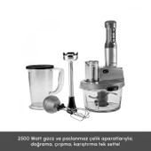 Karaca 2500W Yüksek Güç 4 Kanatlı Bıçaklar Buz Kırma Premium Tasarım Cam Mutfak Robotu & Blender - 8