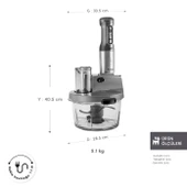 Karaca 2500W Yüksek Güç 4 Kanatlı Bıçaklar Buz Kırma Premium Tasarım Cam Mutfak Robotu & Blender - 11