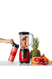 Karaca Blendfit Red Smoothie Go Blender Set - 1