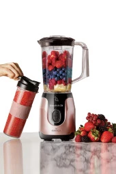 Karaca Blendfit Rosegold Smoothie Go Blender Set - 1