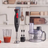 Karaca Turbo fonksiyon-Çift taraflı paslanmaz çelik bıçak 1,5 L Pro-Multimax 2000W Mutfak Robotu - 9