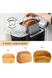 Karaca Otomatik 15 Program , EKMEK, REÇEL , YOĞURT Yapma ve Hamur Yoğurma Makinesi 1500 GR - 1