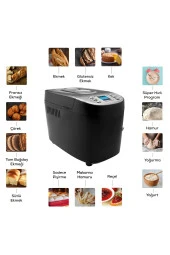 Karaca Otomatik 15 Program Ekmek Yapma , Hamur Yoğurma ve Yoğurt yapma Makinesi 45 Tarifli Kitapçık 1500GR - 2