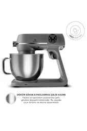 Karaca Multichef Artisan Digital Ekran 7 Litre Döküm Stand Mikser Antrasit 1800w - 2
