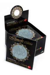 İlmek Namaz Takkesi - Turkuaz - Adet thumbnail 1