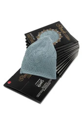 İlmek Namaz Takkesi - Turkuaz - Adet thumbnail 2