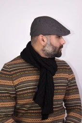 Erkek Kasket Şapkası-9991-koyugri thumbnail 2