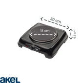 AKEL AP516-SİYAH ORTA BOY TEKLİ PLATE - 3