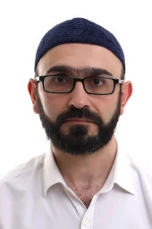 Lacivert Kışlık Sade Desenli Kadife Namaz Takkesi thumbnail 7