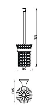 Bocchi Lombardia Tuvalet Fırçalık Altın 3012 0011 EG thumbnail 2