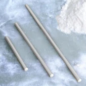 Alüminyum Metal Oklava 3lü Set Börek Hamur Yufka Açma Silindir Yuvarlak Uzun Kısa Mutfak Araç - 6