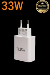 33w Turbo Şarj Özellikli USB + PD Şarj Aleti - 1