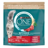 Purina One Sığır Etli Kısırlaştırılmış Yetişkin Kedi Maması 1.5 Kg thumbnail 1