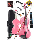 Midex HGA24PİNK-PAK Pembe 1/2 Çocuk Kemanı Seti  (Yastık Tuner Susturucu Çanta Yay Reçine) - 2