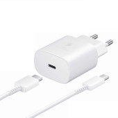 Samsung Galaxy S8 Orijinal 25W EP-TA800XWEGWW 25W Type-C Hızlı Şarj Cihazı Beyaz  3A thumbnail 8