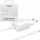 Day Samsung Galaxy Z Flip 3 Orij. EP-TA800XWEGWW 25W Type-C Hızlı Şarj Cihazı Beyaz  3A - 3