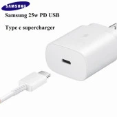 Day Samsung Galaxy Z Flip 3 Orij. EP-TA800XWEGWW 25W Type-C Hızlı Şarj Cihazı Beyaz  3A - 1