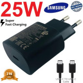 Day Samsung Galaxy Z Flip 3 Orij. EP-TA800XBEGWW 25W Type-C Hızlı Şarj Cihazı Siyah 3A - 1
