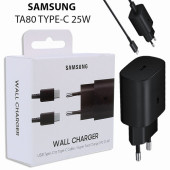 Day Samsung Galaxy S20 FE Orijinal EP-TA800XBEGWW 25W Type-C Hızlı Şarj Cihazı Siyah 3A thumbnail 1