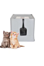 Yıldızhane XXL Çift Filtreli Çekmeceli Katlanabilir Kedi Tuvaleti - 2